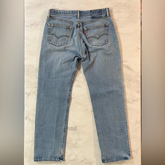 Men’s Levi’s 501 Original Fit Button Fly Distressed 34 x 30.5 - Picture 2 of 7